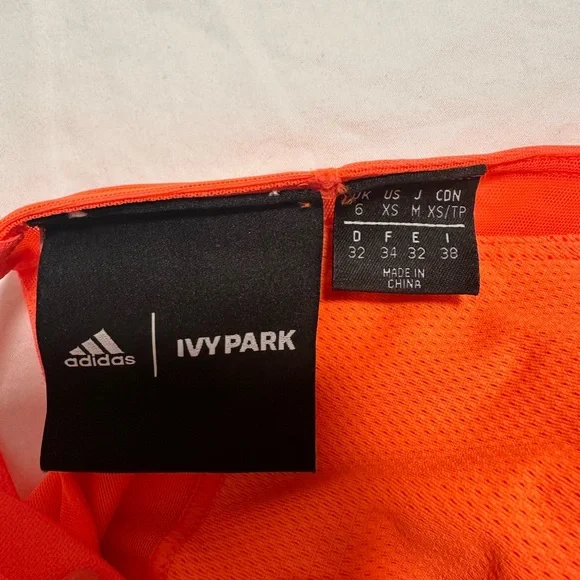 adidas x IVY PARK halter neck bra orange XS NWOT - Picture 4 of 4